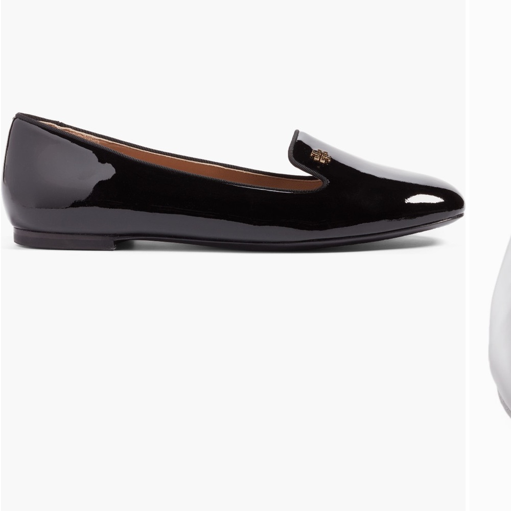 Tory Burch “Samantha” patent leather black loafers shoes flats - Picture 6 of 12